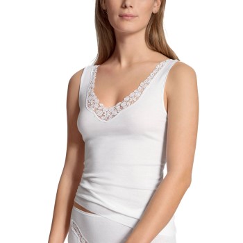 Calida Feminin Sense Top Hvid bomuld Small Dame