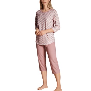 Se Calida Lovely Nights Crop Pyjama Rosa Mønster  bomuld Medium Dame ved Timarco