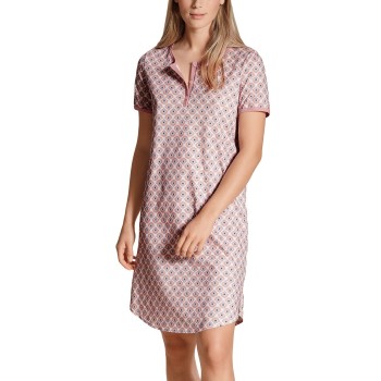 Se Calida Lovely Nights Sleepshirt Rosa Mønster  bomuld Small Dame ved Timarco