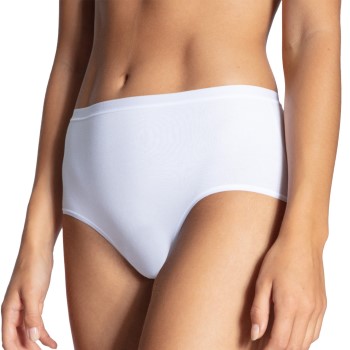 Calida Trusser Natural Comfort Brief Highwaist Hvid bomuld Large Dame