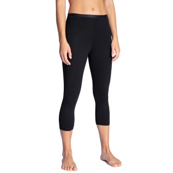 Calida Natural Comfort Capri Leggings Sort bomuld Small Dame