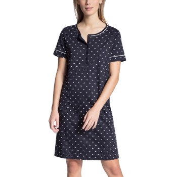 Se Calida Night Lovers Sleepshirt Mørkblå bomuld Medium Dame ved Timarco