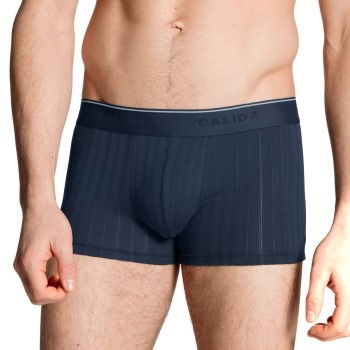 Calida Pure and Style Boxer Brief Indigoblå bomuld Small Herre