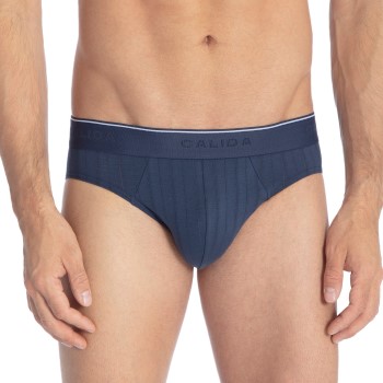 Calida Pure and Style Mini Brief Indigoblå bomuld Small Herre