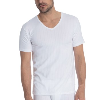 Se Calida Pure and Style V-shirt Hvid bomuld Medium Herre ved Timarco