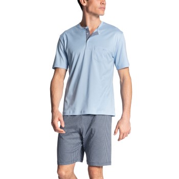 Se Calida Relax Choice Short Pyjamas Lyseblå bomuld Medium Herre ved Timarco