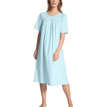 Se Calida Soft Cotton Nightshirt 34000 Lyseblå bomuld Small Dame ved Timarco