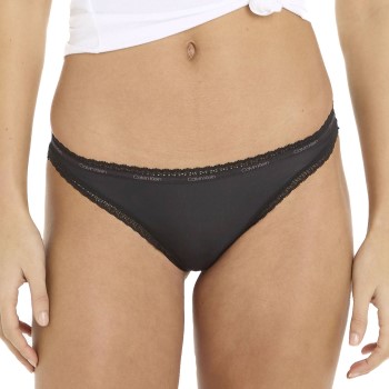 Calvin Klein Trusser Bottoms Up Refresh Bikini Sort polyamid Medium Dame