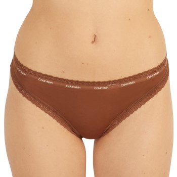 Calvin Klein Trusser Bottoms Up Refresh Thong Brun polyamid Small Dame