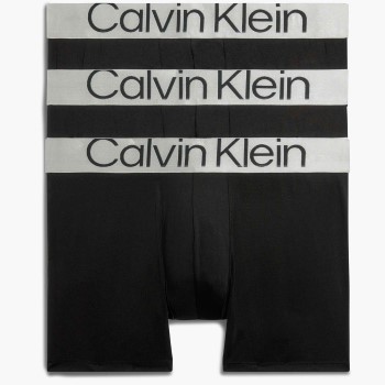 Calvin Klein 3P Boxer Brief Sort polyester Large Herre