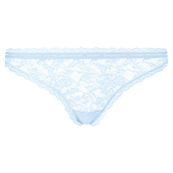 Calvin Klein Trusser CK One Lace Thong Lyseblå nylon Medium Dame