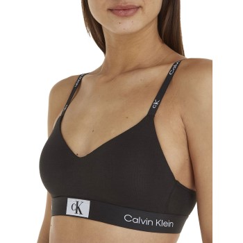 Calvin Klein Bh CK96 String Bralette Sort bomuld Small Dame