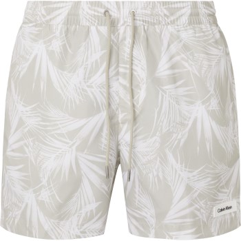 Calvin Klein Badebukser Core Solids Medium Drawstring Shorts Hvid/Grå polyester Medium Herre