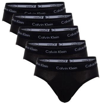 Calvin Klein 5P Cotton Stretch Brief Sort bomuld Small Herre