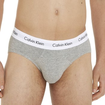 Calvin Klein 3P Cotton Stretch Hip Brief Flerfarvet bomuld Small Herre