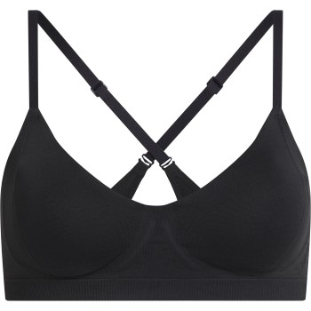 Calvin Klein Bh Fusion Flex Light Lined Bralette Sort polyamid Large Dame