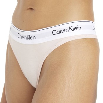 Calvin Klein Trusser Modern Cotton Thong Lyserosa Large Dame