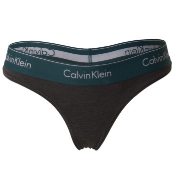 Calvin Klein Trusser Modern Cotton Thong Mørkgrå  Large Dame