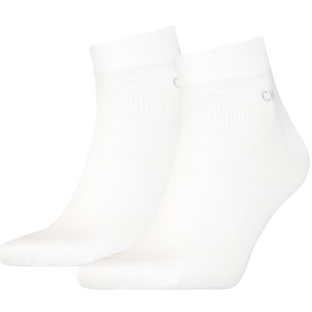 Calvin Klein Legwear Calvin Klein Strømper 2P Quarter Socks Hvid Str 39/42 Herre