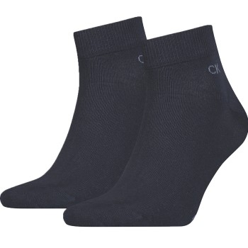 Calvin Klein Legwear Calvin Klein Strømper 2P Quarter Socks Marineblå Str 43/46 Herre