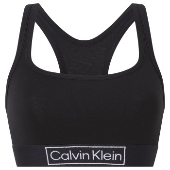 Calvin Klein Bh Reimagined Heritage Unlined Bralette Sort Small Dame