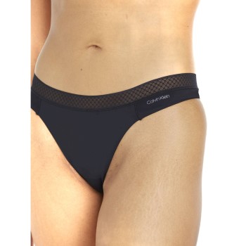 Calvin Klein Trusser Seductive Comfort Thong With Lace Sort Small Dame