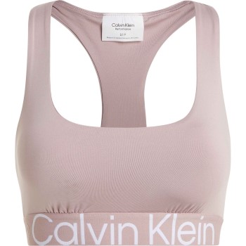 Calvin Klein Bh Sport Medium Impact Sports Bra Rosa Small Dame