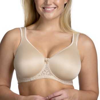 Miss Mary of Sweden Miss Mary Smooth Lacy T-shirt Bra Bh Beige B 80 Dame