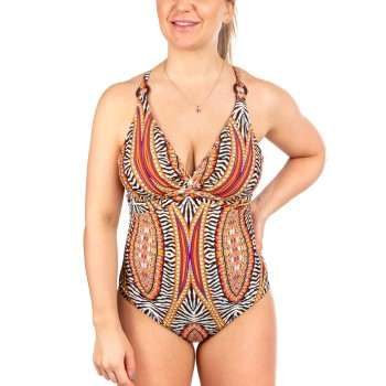 Missya Lucca Swimsuit Orange mønster 38 Dame