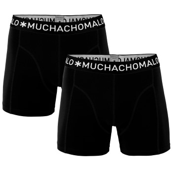 Muchachomalo 2P Cotton Stretch Basic Boxers Sort bomuld Small Herre