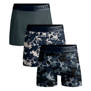 Se Muchachomalo 3P Cotton Stretch Camo Boxer Grøn/mønstret bomuld Medium Herre ved Timarco