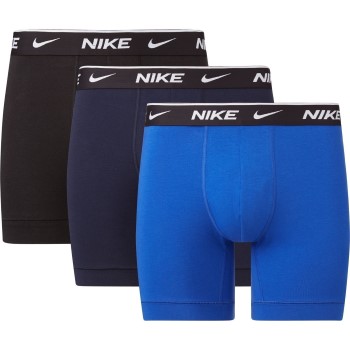 Nike 3P Everyday Essentials Cotton Stretch Boxer Sort/Blå bomuld Medium Herre