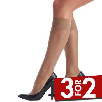 Oroblu Strømpebukser Mi-Bas Jeune 20 Sheer Knee-Highs Beige polyamid One Size Dame