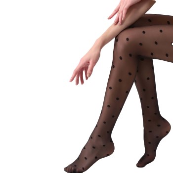 Oroblu Strømpebukser Polka Dot Tights 20 Sort polyamid Small Dame