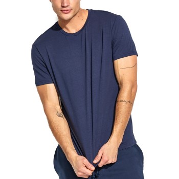 Panos Emporio Base Bamboo Tee Marineblå Large Herre