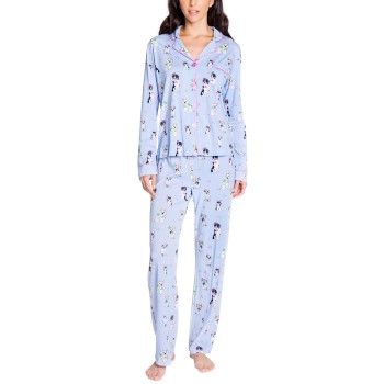 Se PJ Salvage Playful Prints Pyjama Lyseblå Small Dame ved Timarco