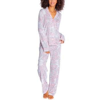 Se PJ Salvage Playful Prints Pyjama Grå/Rosa Large Dame ved Timarco