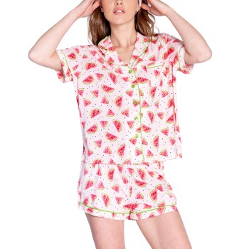 PJ Salvage Pyjamas Playful Prints Rosa Mønster  Small Dame