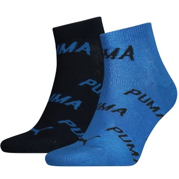 Puma Strømper 2P BWT Quarter Sock Blå Str 35/38