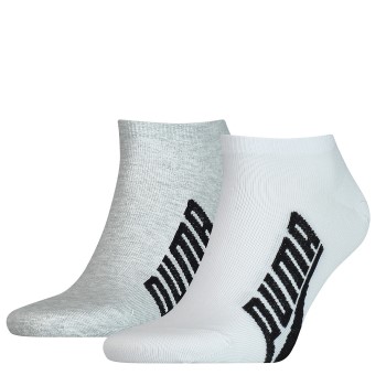 Puma Strømper 2P Lifestyle Sneaker Sock Hvid/Grå Str 43/46