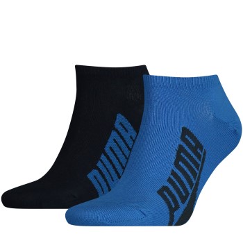 Puma Strømper 2P Lifestyle Sneaker Sock Sort/Blå Str 43/46