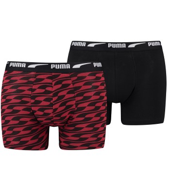 Puma 2P Men Formstrip Boxer Rød bomuld Large Herre