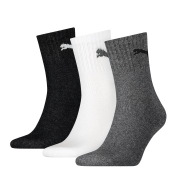 Puma Strømper 3P Short Crew Unisex Socks Flerfarvet Str 35/38