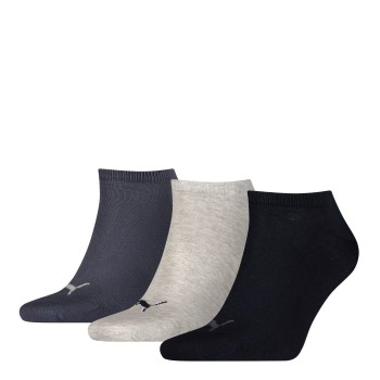 Puma Strømper 3P Sneaker Socks Marineblå/Grå Str 35/38