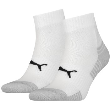 Puma Strømper 2P Sport Cushioned Quarter Socks Hvid Str 35/38