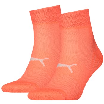 Puma Strømper 2P Sport Light Quarter Socks Koral Str 39/42