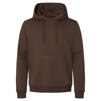 Se Resteröds Bamboo Hooded Shirt Brun Large Herre ved Timarco