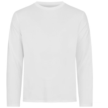 Se Resteröds Bamboo Long Sleeve Shirt Hvid Small Herre ved Timarco