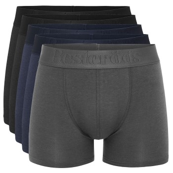 Resteröds 5P Gunnar Bamboo Boxer Grå/Blå Medium Herre