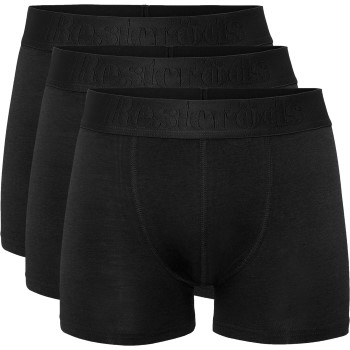 Resteröds 3P Organic Cotton Boxer Regular Leg Sort økologisk bomuld Large Herre